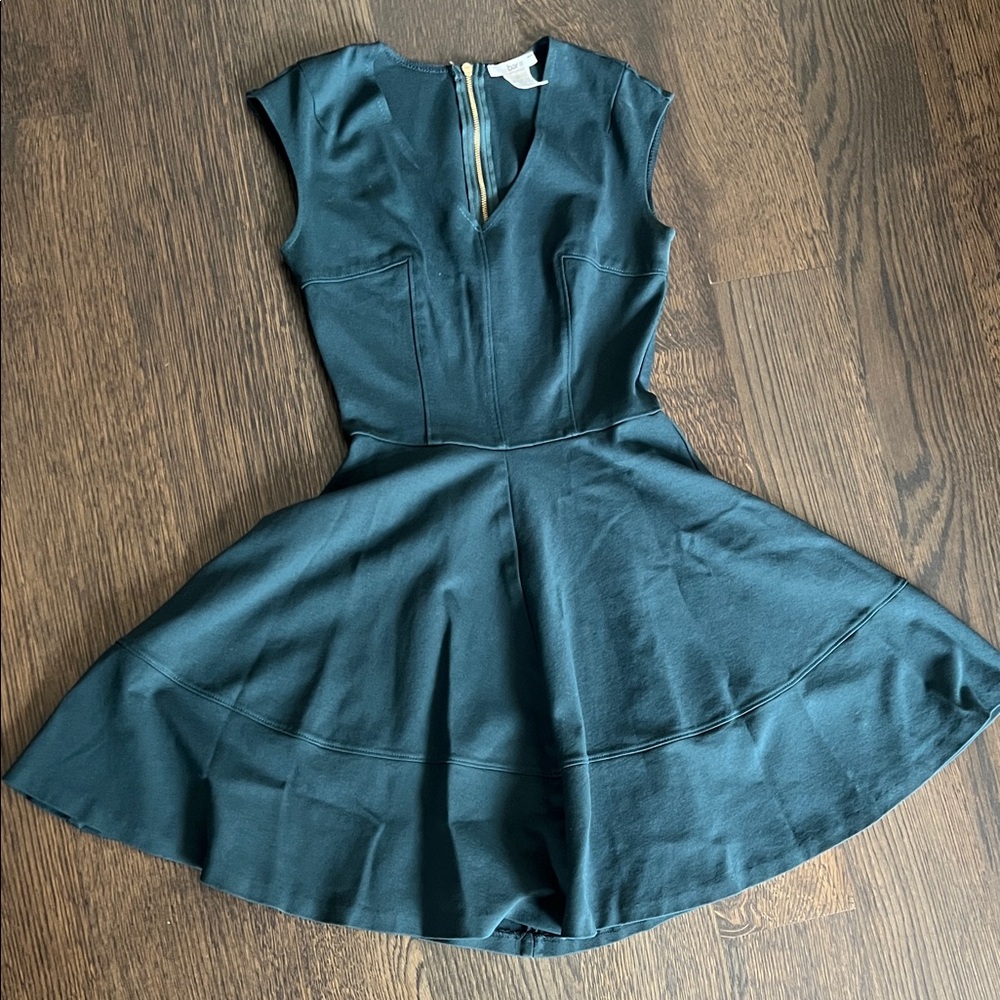 Bar III Teal Fit-and-Flare Mini Dress